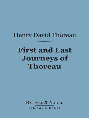 cover image of First and Last Journeys of Thoreau